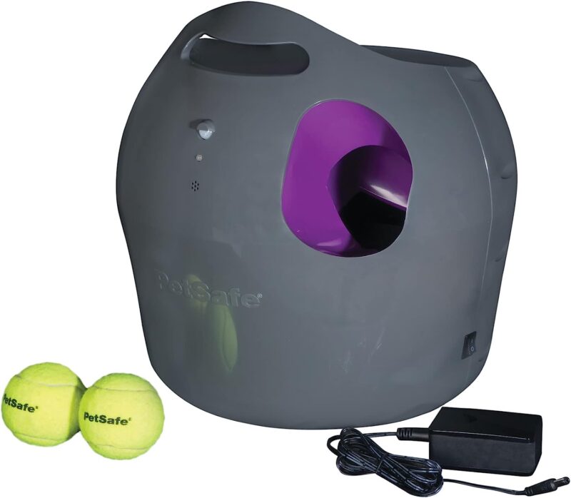 Lanzador automático de pelotas para perros