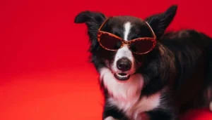 perrito en alojamiento en lugar de un cuidador