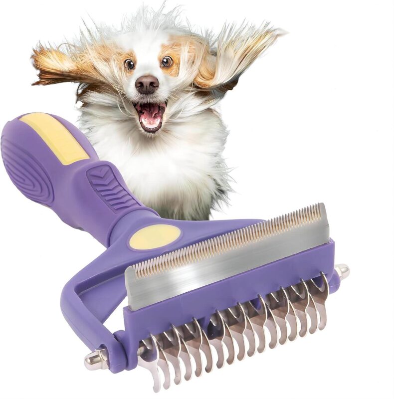 Un cepillo es muy útil para perros de pelaje largo