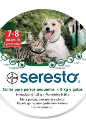 Seresto collar antipulgas perros y gatos peq. (<8 Kg)