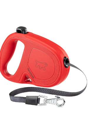 Ferplast Correa Retráctil para Perros Roja hasta 15 Kg