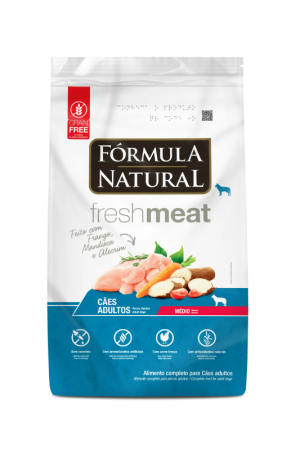 Fresh Meat Fórmula Natural Adulto - Raza Mediana 12 Kg