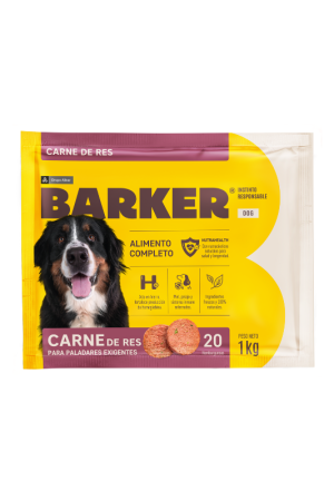 Barker Carne de res Comida Congelada BARF (20 und) 1 Kg