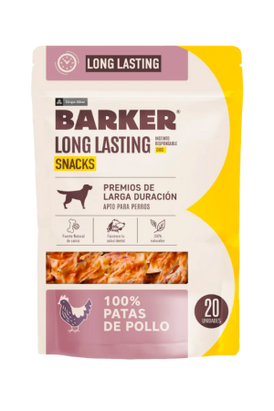 Barker Long Lasting Patas de Pollo Snack Deshidratado