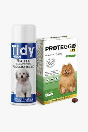 Combo: Proteggo 3M 112.5 mg + Tidy Perros Shampoo 100 gr