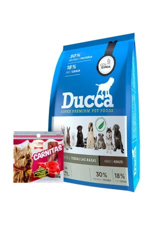 Combo: Mimma Snack + Ducca Adulto Super Premium 3 Kg