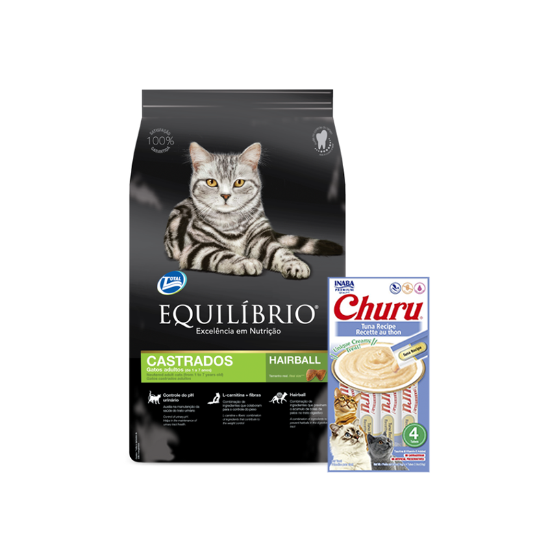 Comida para gatos Equilibrio y snacks para gatos churu