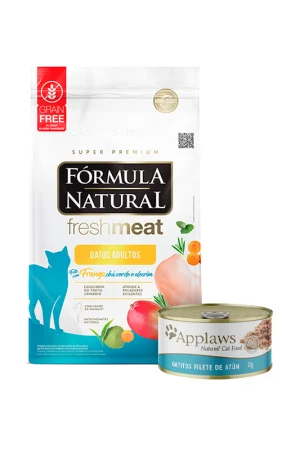 Combo: Fórmula Natural Adulto 1 Kg +  Applaws Pescado 70 gr