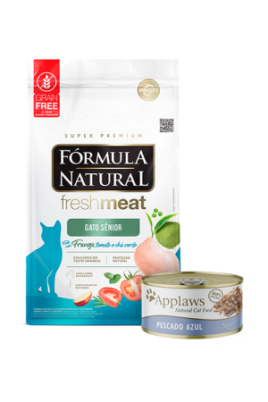 Combo de alimento húmedo para gatos Applaws y comida seca Formula Natural