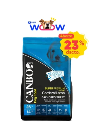 Canbo Dog Cachorro Raza Mediana y Grande Cordero 3 Kg