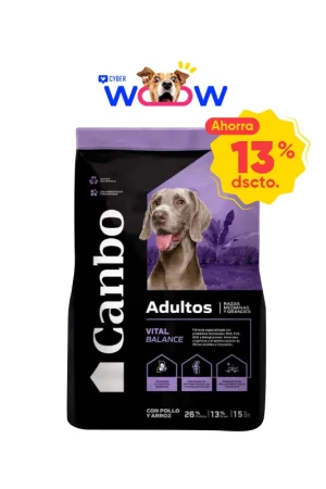 Canbo Dog Adulto Raza Mediana y Grande Pollo y Arroz 15 Kg