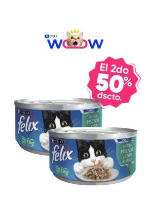 Felix Filetes de Pescado y Atún en Salsa Lata 156 gr