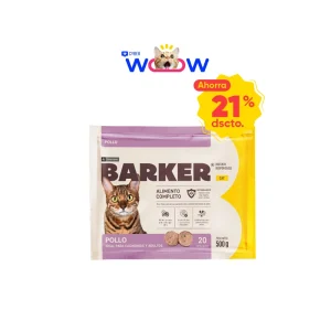 Barker Gatos Pollo Comida Congelada BARF 500 gr