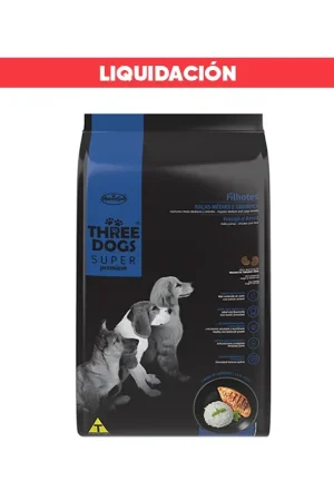 Three Dogs Super Premium Cachorro Pollo y Arroz 15 Kg (Vence: 10/07/2025)