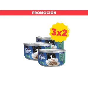 Felix Filetes de Pescado y Atún en Salsa Lata 156 gr