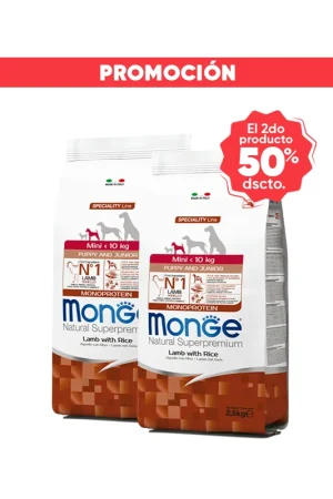 Monge Canine Puppy Mini Cordero y Arroz 2.5 Kg
