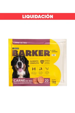 Barker Carne de res Comida Congelada BARF (20 und) 1 Kg (Vence: 08/10/2025)