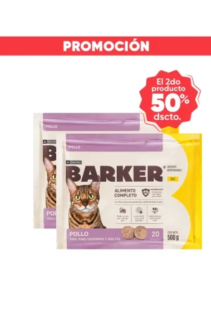 Barker Gatos Pollo Comida Congelada BARF 500 gr