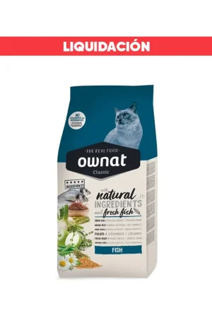 Ownat Classic Gatos Adulto Pescado 1.5 Kg (Vence: 30/09/2025)