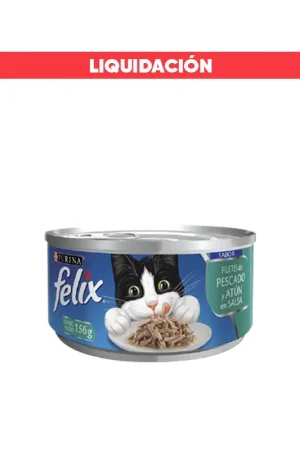 Felix Filetes de Pescado y Atún en Salsa Lata 156 gr (Vence: 01/11/2025)