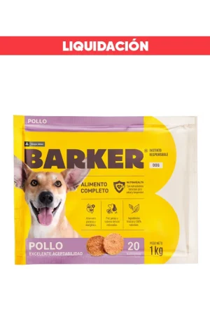 Barker Pollo Comida Congelada BARF (20 und) 1 Kg (Vence: 07/11/2025)