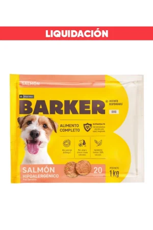 Barker Salmón Comida Congelada BARF (20 und) 1 Kg (Vence: 06/11/2025)