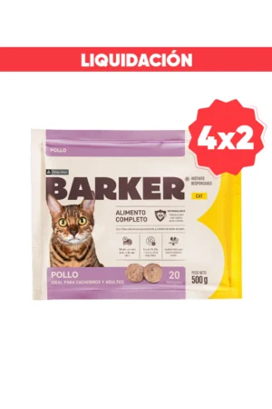 Barker Gatos Pollo Comida Congelada BARF 500 gr (Vence: 05/03/2026)