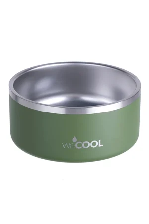 WeCOOL Dog Bowl Ácero Inoxidable 64 oz (1.89 lt) Verde