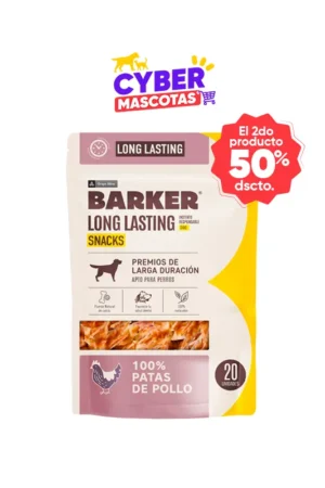 Barker Long Lasting Patas de Pollo Snack Deshidratado