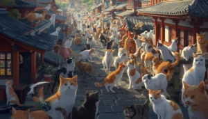 Aoshima es una de las isla de gatos de Japón
