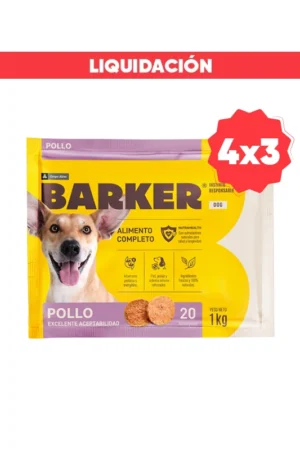 Barker Pollo Comida Congelada BARF (20 und) 1 Kg (Vence: 03/03/2026)