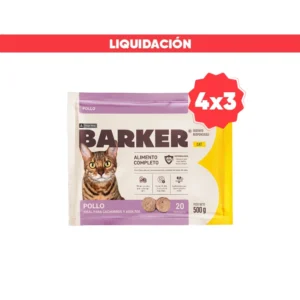 Barker Gatos Pollo Comida Congelada BARF 500 gr (Vence: 05/03/2026)