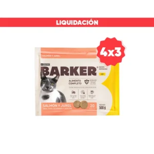 Barker Gatos Salmón y Jurel Comida Congelada BARF 500 gr (Vence: 27/02/2026)