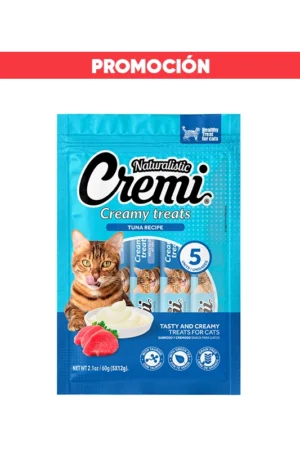 Cremi Naturalistic Snack para Gatos Atún 60 gr