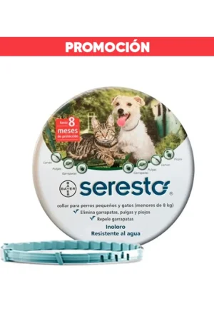 Seresto collar antipulgas perros y gatos peq. (<8 Kg)