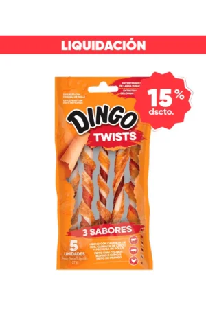 Dingo Perro Triple Flavor Twist 5 Unidades (Vence: 05/06/2026)