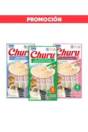 Combo Snacks para Gatos Churu