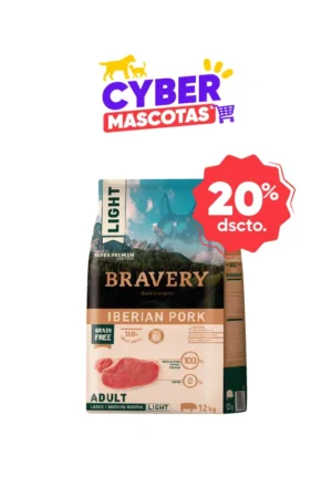Bravery Iberian Pork  Adult Large/Medium Breeds 4 Kg (Vence: 23/07/2026)