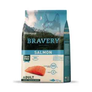 Bravery para perros adultos sabor salmon 12 Kg