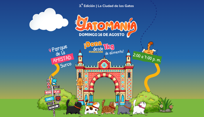 Visita el 3er Festival Gatomania en el Parque de la Amistad de Santiago de Surco