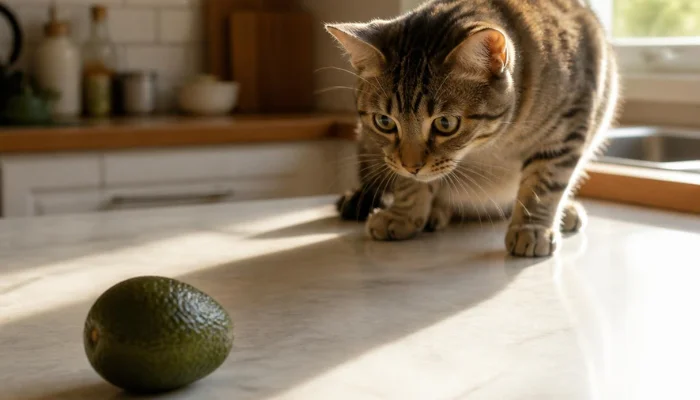 Los gatos no pueden comer palta