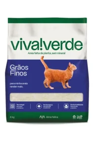 Arena para gatos Viva Verde Granos Finos